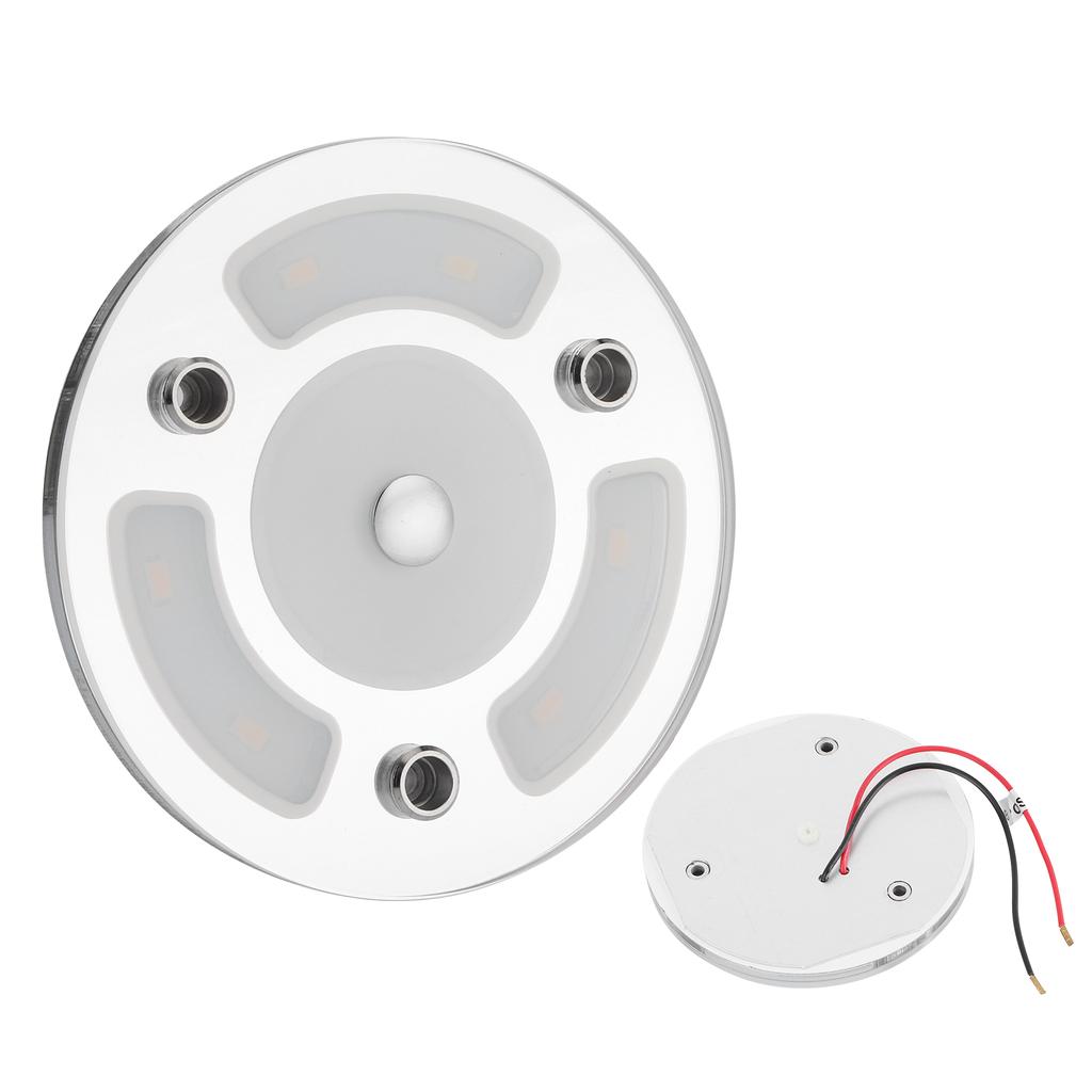 12V/24V Ceiling Light Interior LED Reading Lamp W/Dimmable Switch for RV/Caravan/Camper/Boat Mini Se