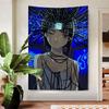 Serial Experiments Lain Cartoon Anime Tapestry Hippie Flower Wall Carpets Dorm Decor Cheap Hippie Wall Hanging