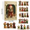 Christmas Countdown Acrylic Dog Pendant 24 Days Advent Calendar 2D Dog Ornaments Festival Party Supplies 2026 Xmas Navidad