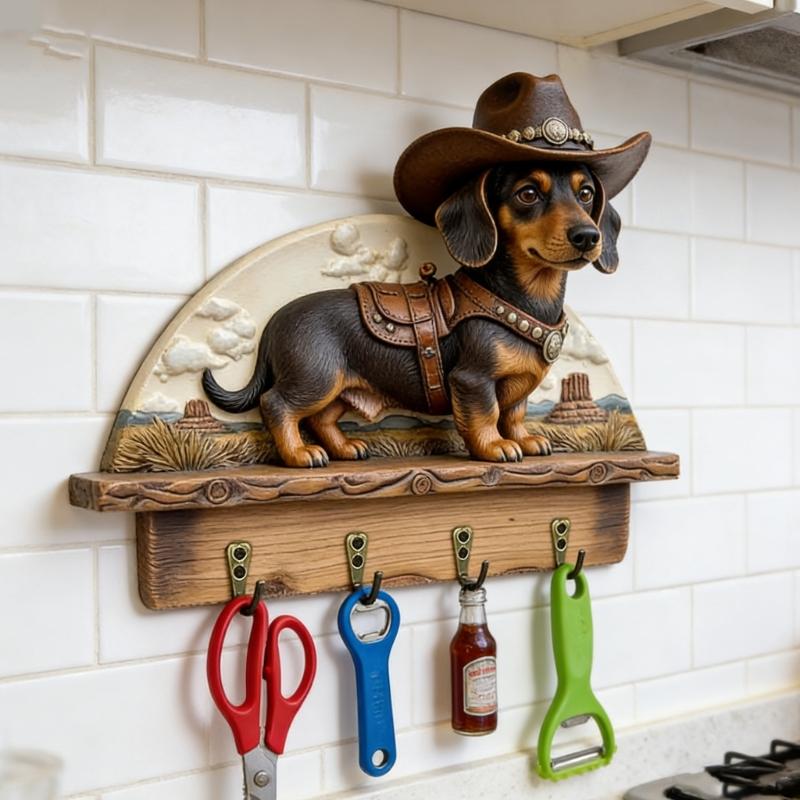 Wood Key Organizers Shelf Cottage Shape for Wall Mounting and Decorative Storage Living Space