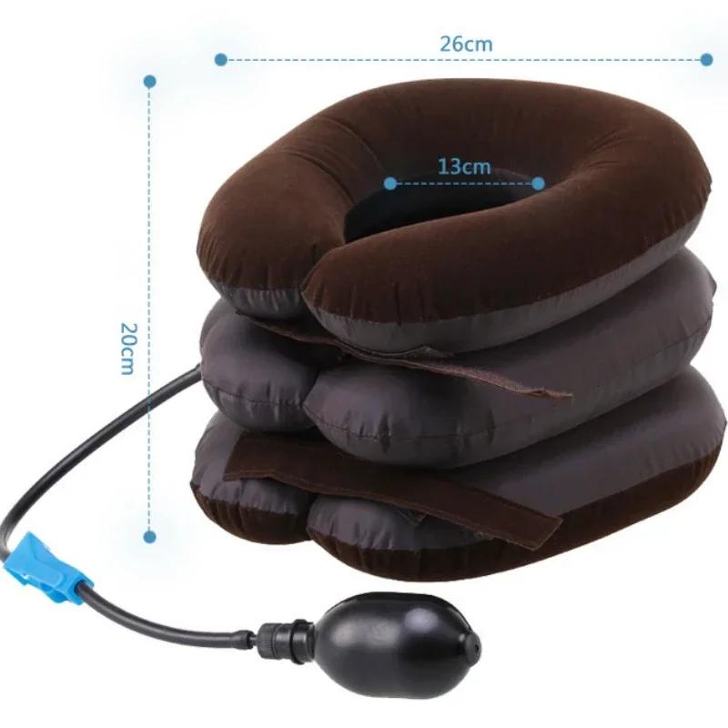 Inflatable Neck Stretcher Air Pillow Cervical Brace Traction Device Soft Collar for Pain Relief Dropshipping