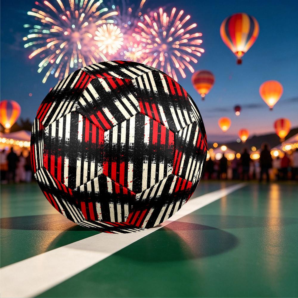 1pc Size 5 Rangers FC Design Soccer Ball - Anti-slip Football for Outdoor Sports Activities, Durable Ball for Game Play