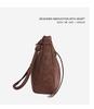 Vintage minimalistická taška z jelenice: Dámská crossbody a taška přes rameno s velkou kapacitou 2025