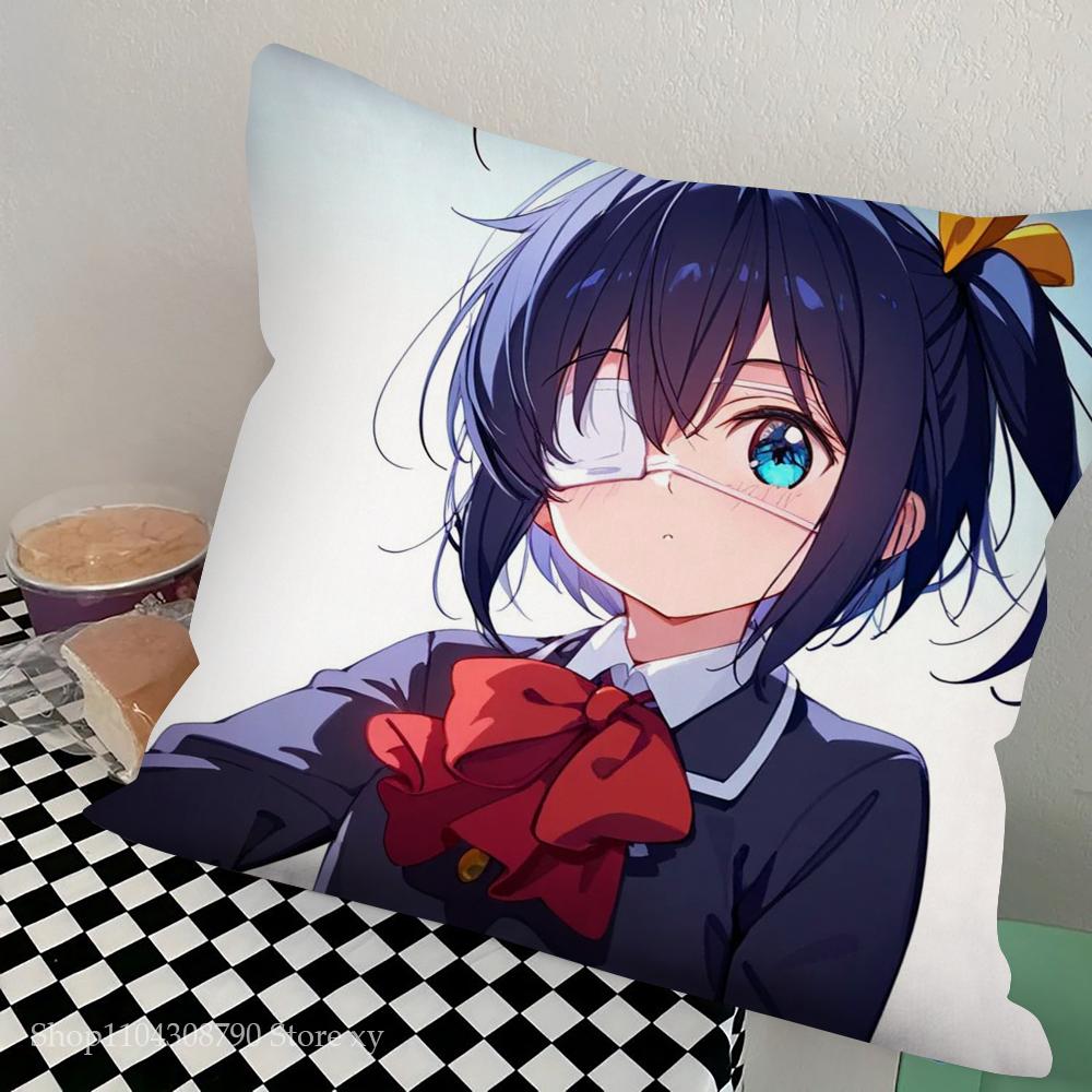 Takanashi Rikka Animation Take On Me Pillow Case Square Pillow Bedroom Sofa Leisure Comfort Cushion Living Room Home Decoration