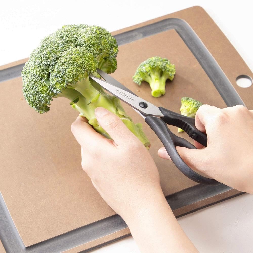 VICTORINOX kökssax som kan användas för att öppna burkar och knäcka använder mikrovågsklingor för rostfria stålblad sax, mångsidig