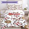 3pcs Custom Name Baseball Bedding Set Duvet Cover Closure Includes 1 Duvet Cover & 2 Pillowcases, Soft and Comfortable for All Seasons.