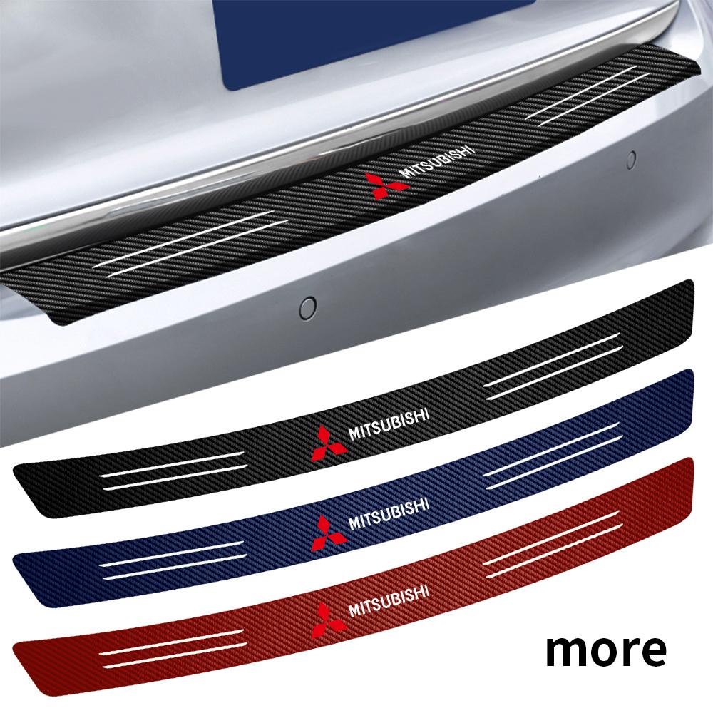 uldf10 1Set Car Carbon Fiber Trunk Load Edge Protective Sticker For Mitsubishi Lancer 10 9 EX Outlander 3 ASX L200 Competition Ralliart