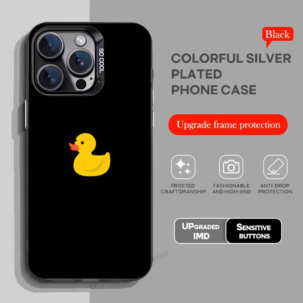 Yellow Duck Phone Case for iPhone 17 11 12 Pro Max Plus Mini Air SE 16e 14 15 16 13 Soft Shell