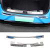 Rear Trunk Protector For Ford Mustang Mach-E -  Stainless steel Black Brushed Rear Sill Scuff Plate Cover Guards