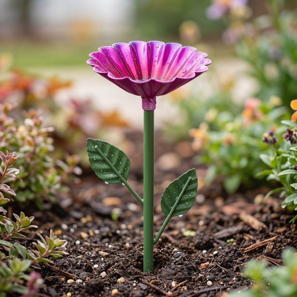 Garden Stake Bee Butterfly Water Dispenser Outdoor Bee Watering Station Insect Drinking Cup Farm