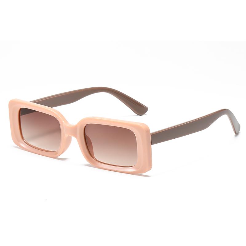 Fashion Style Classic Small Rectangle Glasses Frame Sun Glasses for Women's Retro Style Men's Square Driving Use Sun Eyeglasses Male Shades Eyewear