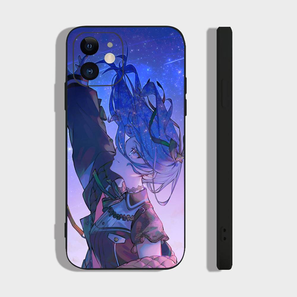 Suichan Hoshimachi Suisei Animation H-Hololive Phone Case For IPhone 17 Air 16 15 14 13 Pro Max 11 12 Black Silicone Cover