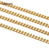 Trendy 14K Gold Plated Brass 7mm Width 3mm Thick Chain Cuban Chain Link For Jewelry Making DIY Necklace Bracelet Chains Findings
