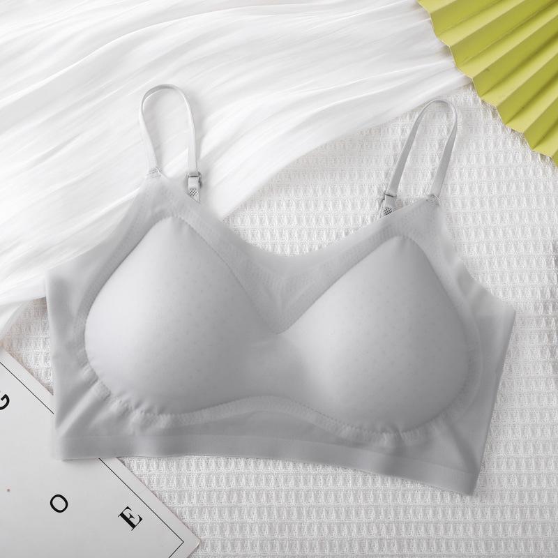 

Бесшовный дышащий бюстгальтер-майка без косточек со стильным ремешком на спине L