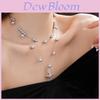 French Satin Pearl Necklace With Geometric Design And Multi Layered Style For Elegant Women