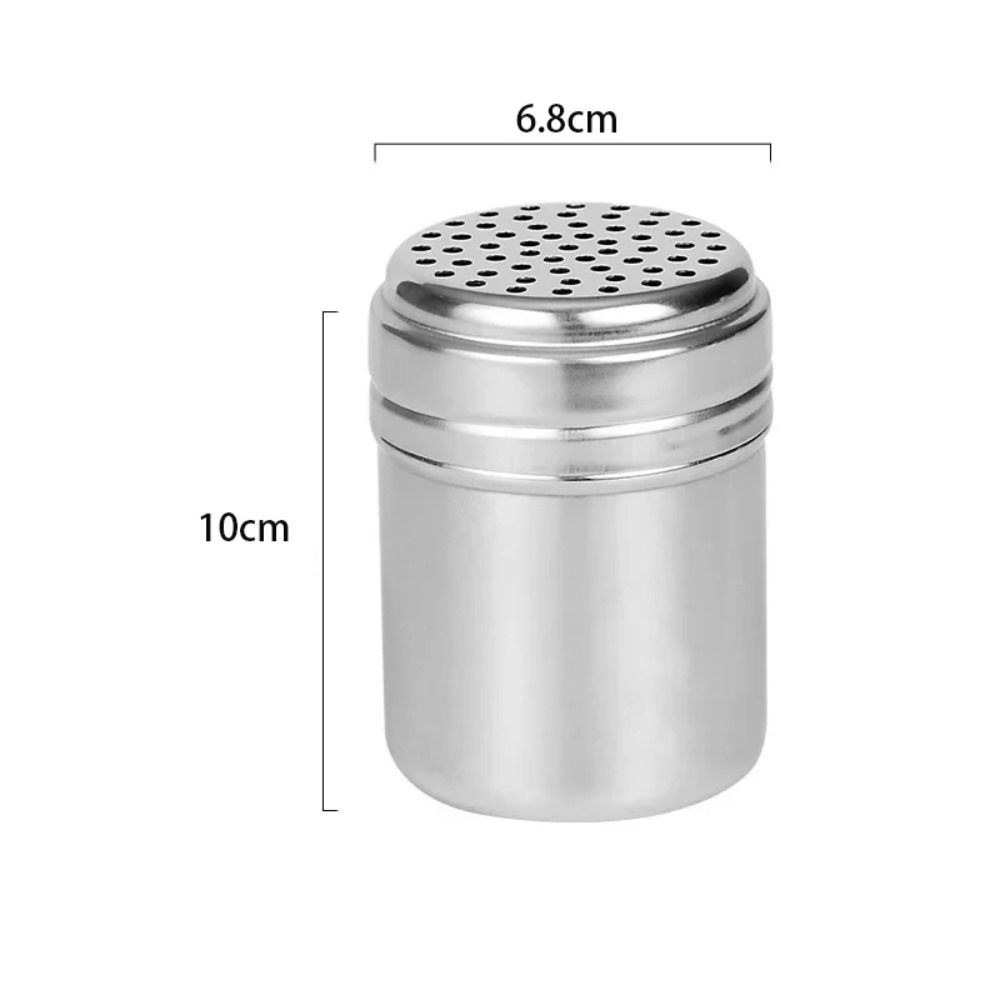 Multi-purpose Stainless Steel Seasoning Jar Salt Sugar Bottle Rotating Cover Spice Pepper Shaker Spice Jar Kitchen Gadgets 6