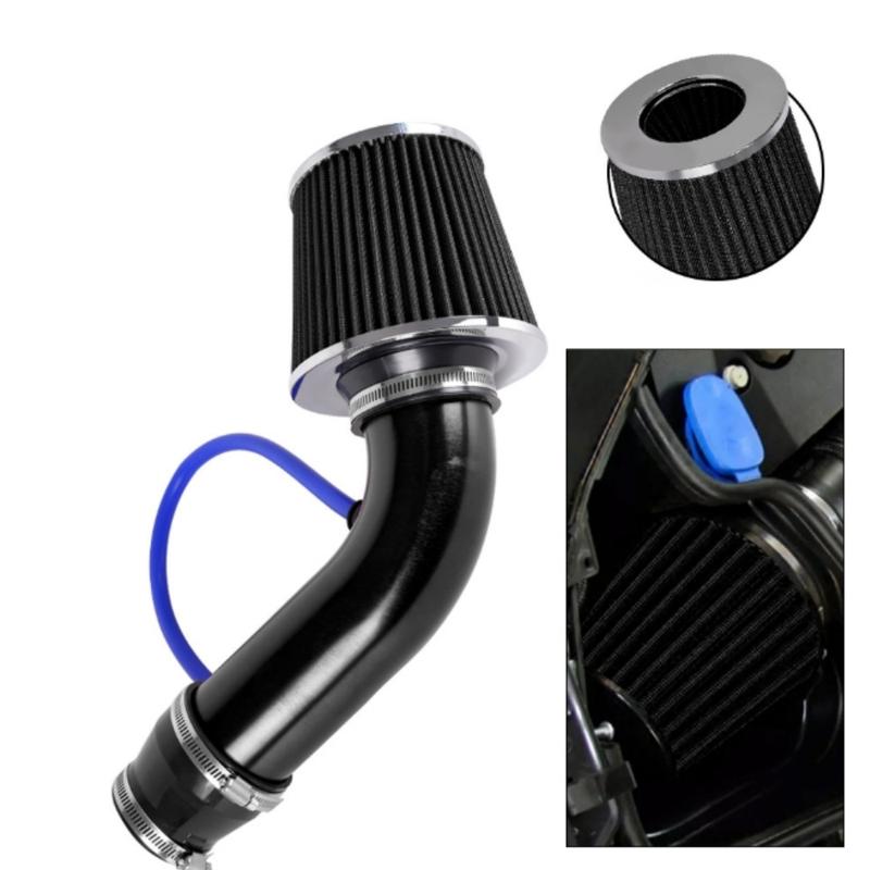 For76mm/3-inch car cold air mushroom head intake pipe filter air aluminum set