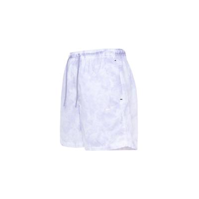 Gradient Lace-Up Straight Leg Retro Mid-Waist Sports Shorts Men Bottoms Indigo-Mist DX0250-519
