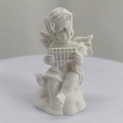 Decoration Photo Props Gypsum Texture Guardian Angel Desktop Figurine Garden Ornaments Cupid Angel Statue Character Sculpture