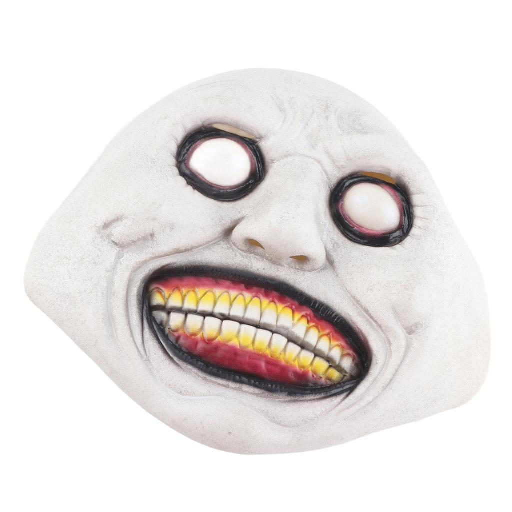 1 Stück Halloween Horror Maske Weißes Dämonenauge Gruselige Maske