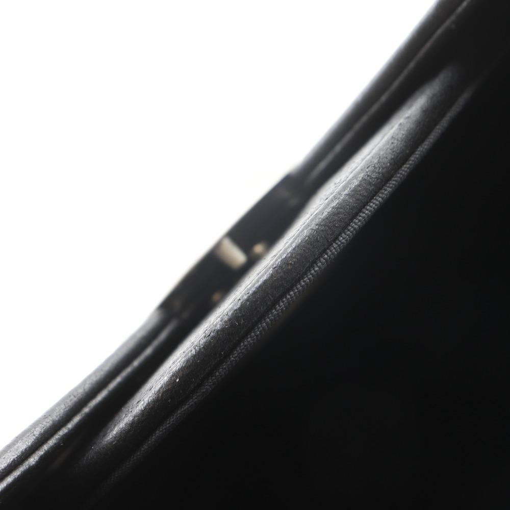 Chanel ChainShoulder Shoulder Bag Evening In the Air Black Leather Women Used