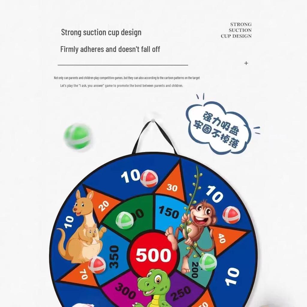 Children's Fruit Sticky Ball Target Game - Early Education Animal Throwing Set