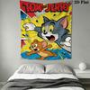 Tom and Jerry B Wall Hanging Printed Fabric Blanket Decorative Tapestries for Bedroom Living Room Home Decor