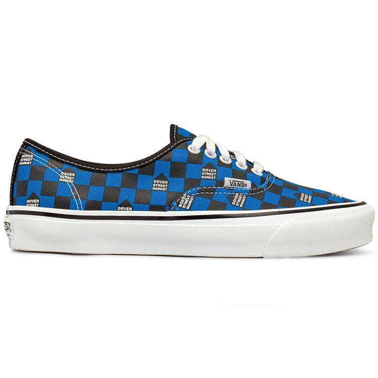 Dover Street Market X Vans OG Authentic LX DSM Checkerboard - Blue Unisex Sneakers Black White VN0A4BV95B3