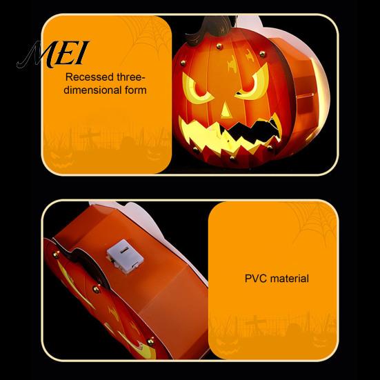 Portable Paper Lanterns for Kids Halloween Lantern Craft Set Kids, DIY Handheld Pumpkin Ghost Art Kits Home Gardening with LED Light Trick or