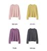 Autumn/Winter Women's Cashmere Silk Blend Velvet Base Layer Sweater