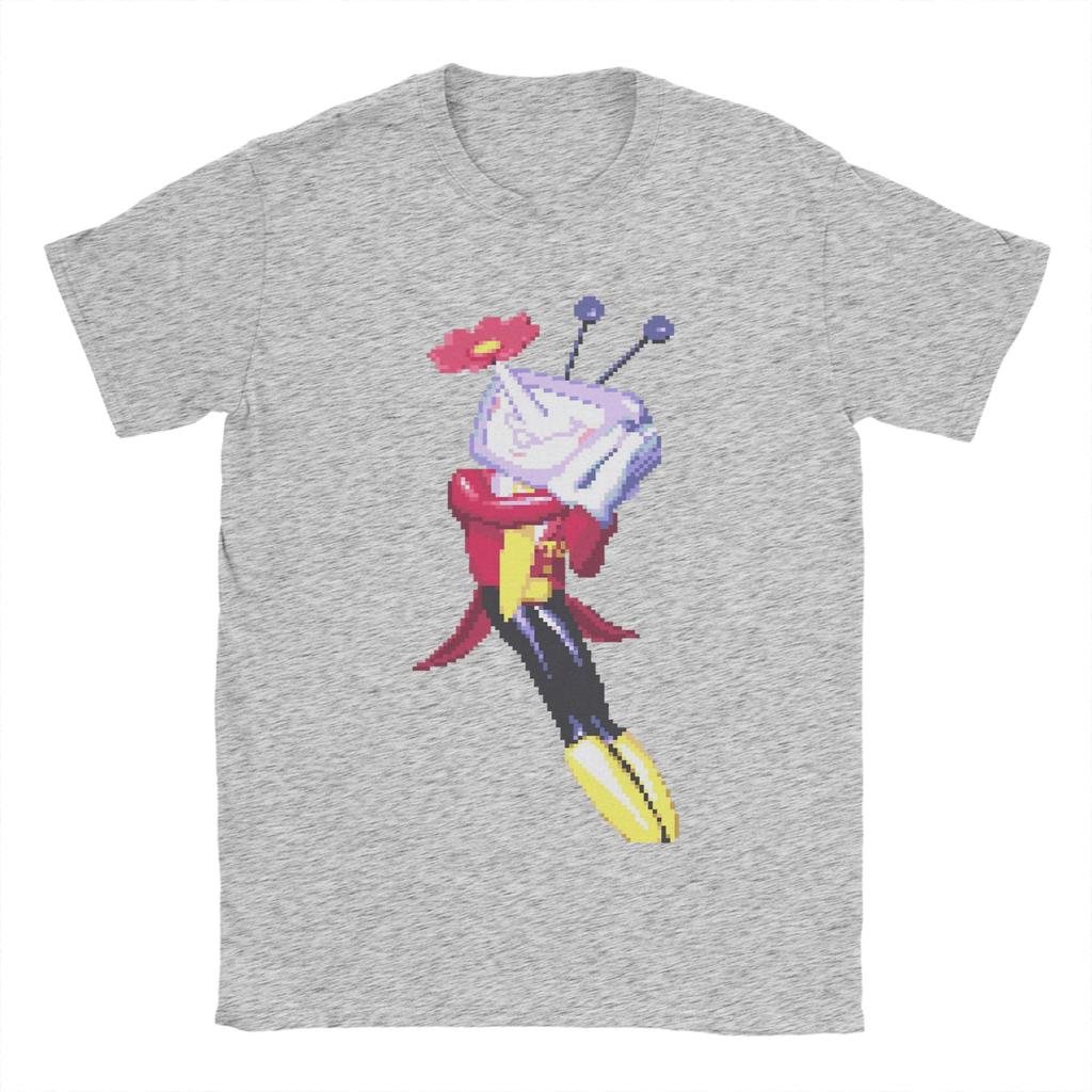 Tenna Blossom Deltarune T Shirts Unisex Pure Cotton Casual TShirts Round Collar Tees Short Sleeve Clothing Printed