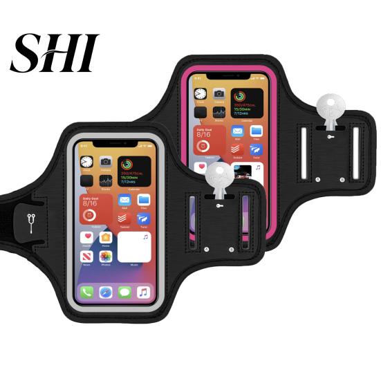 Sports Armband Bag Running Phone with Pocket for Earbuds Car Keys Reflective Arm Strap Sweat-proof Mobile Holder Outdoor Jogging Cycling Accessories