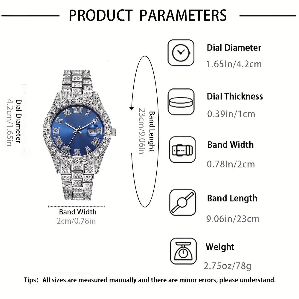 Zestaw Zegarków Sportowych 3 szt. Męski Zestaw Zegarków Kwarcowych Męska Bransoleta Męski Naszyjnik Zestaw Bransoletek ze Stali Nierdzewnej Casualowy Zegarek dla Mężczyzn