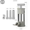 1set Stainless Steel Sausage Meat Stuffer Horizontal Sausage Maker Homemade Kitchen Meat Sausage Maker Tool Sausage Filler
