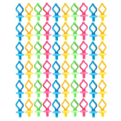 60Pcs Bobbin Fixing Clip Spool Silicone AntiDrop Nipple Shaped Sewing Embroidery
