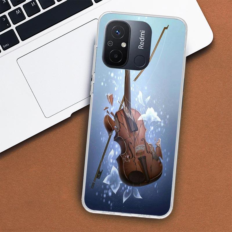 

Music Violin Phone Case For Xiaomi Redmi 12 13 12C 13C 14C 10 10C 10A 9 9C 9A 9T 8A 8 7A 7 6A 6 Pro K80 K70 K60 K40 K20 12 12C 1 Redmi 13C