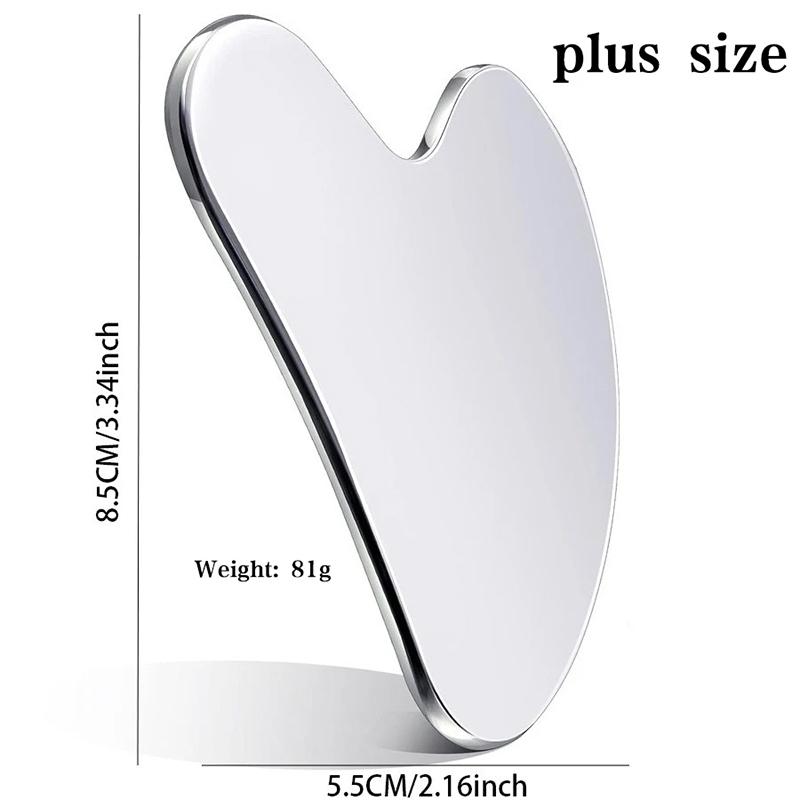 Stainless Steel Gua Sha Scraper Massager For Face Neck Body Guasha Massage Tool Facial Skin Care Guasha Board Face Massager