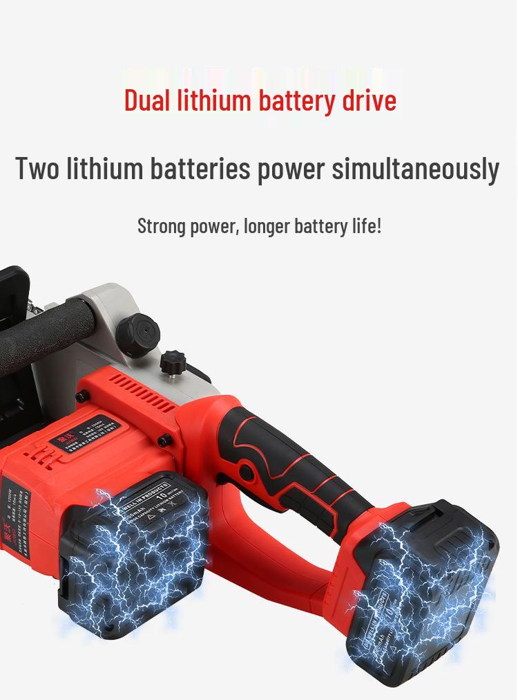 Wireless Lithium-ion Electric Chainsaw for Outdoor Pruning and Efficient Single-Hand Logging