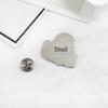 Heart & Ghosts Drip Oil Brooch: Black Rose & Coffee Cup Design