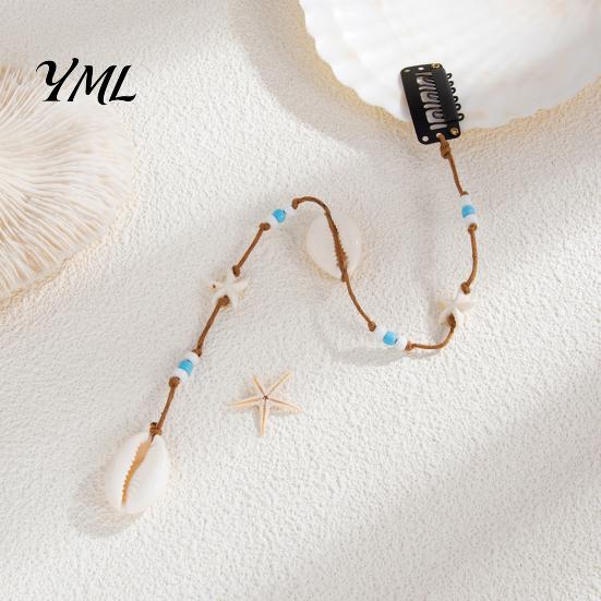 Sea Shell Hair Decorations for Photoshoots Seashell Charms Braids And Dreadlocks, Boho Beach Accessories Bohemian Jewelry Music Festivals Women Girls,