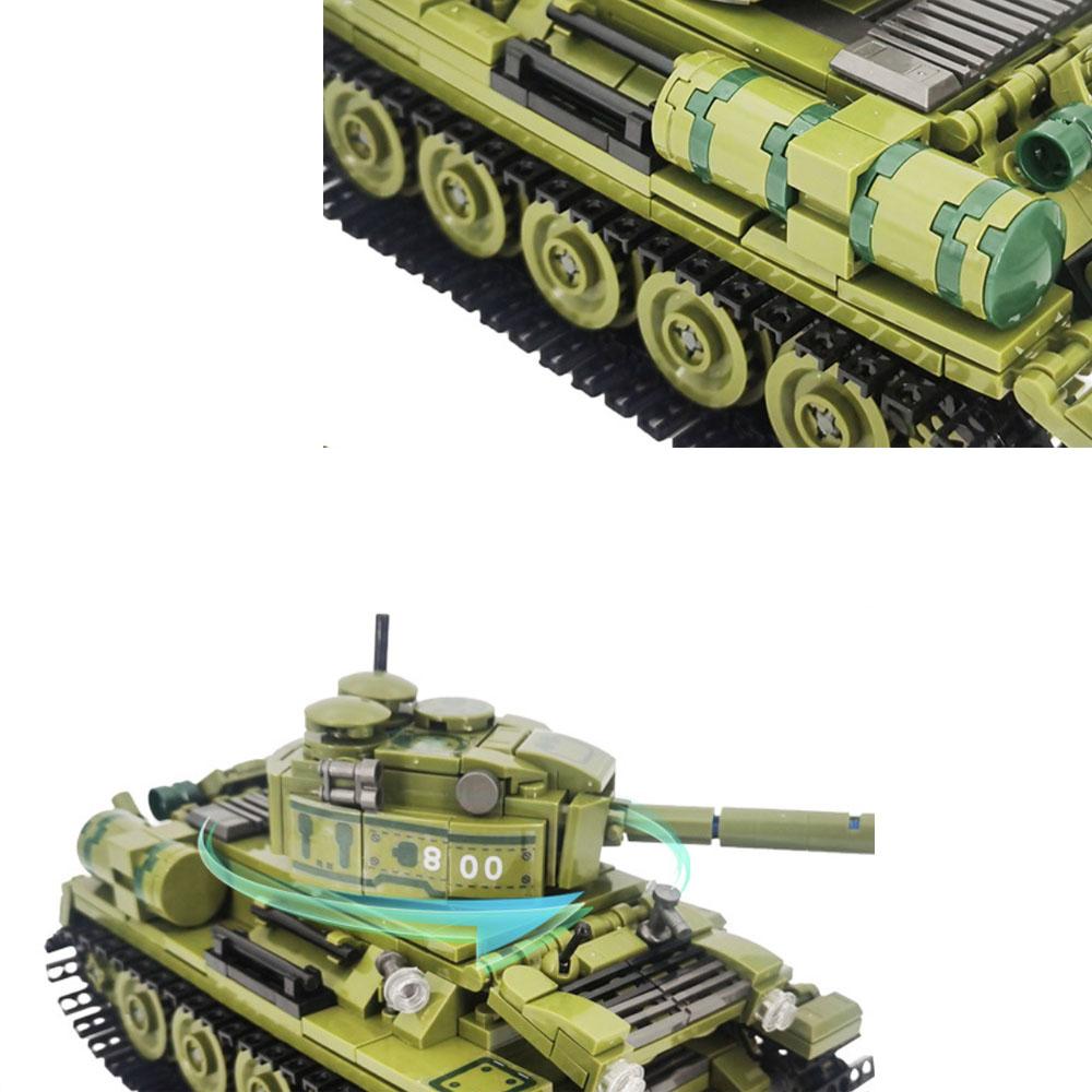 Main Battle Tank Building Block Splicing Model Ornaments Children's Educational Toys