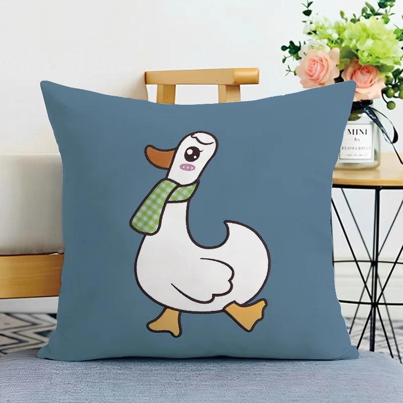 Cartoon Animal Print Decorative Pillowcase Bedroom Living Room Square Cushion Pillowcase