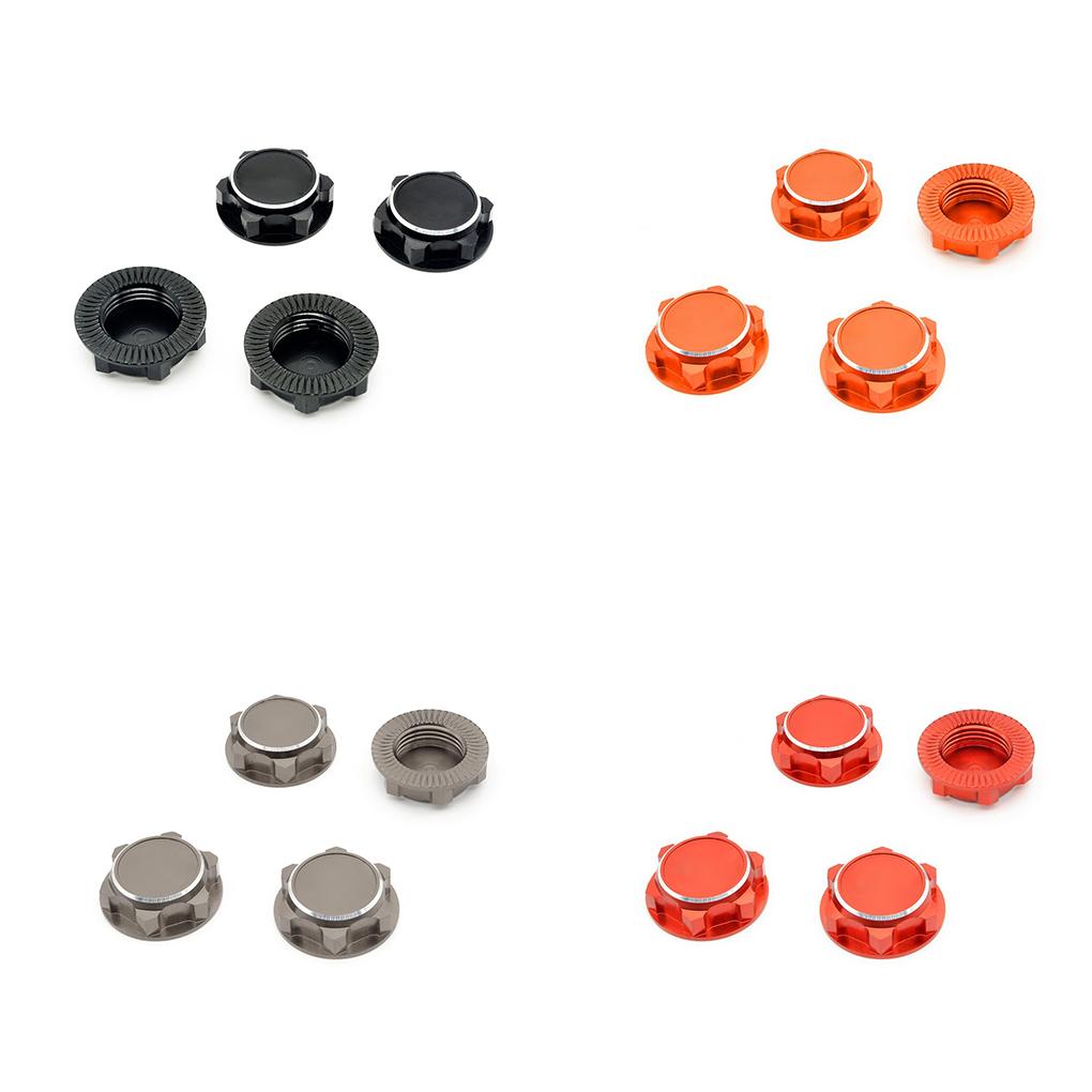 4 Pieces Hex Wheel Nuts Wear-resistant Mount Caps Road Car Spare Parts Accessory Anti-Skidding Heteromorphic Screws Cover