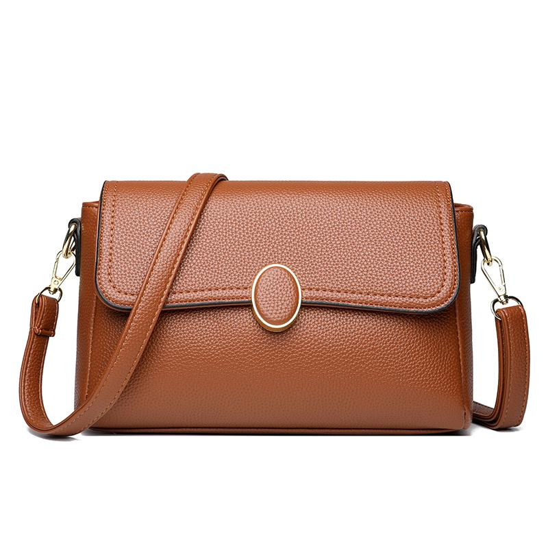 Trendy Faux Leather Crossbody Bag for Women Multi-pocket Cellphe Purse Ladies Shoulder Messenger Bag Waterproof Daily Use Bag