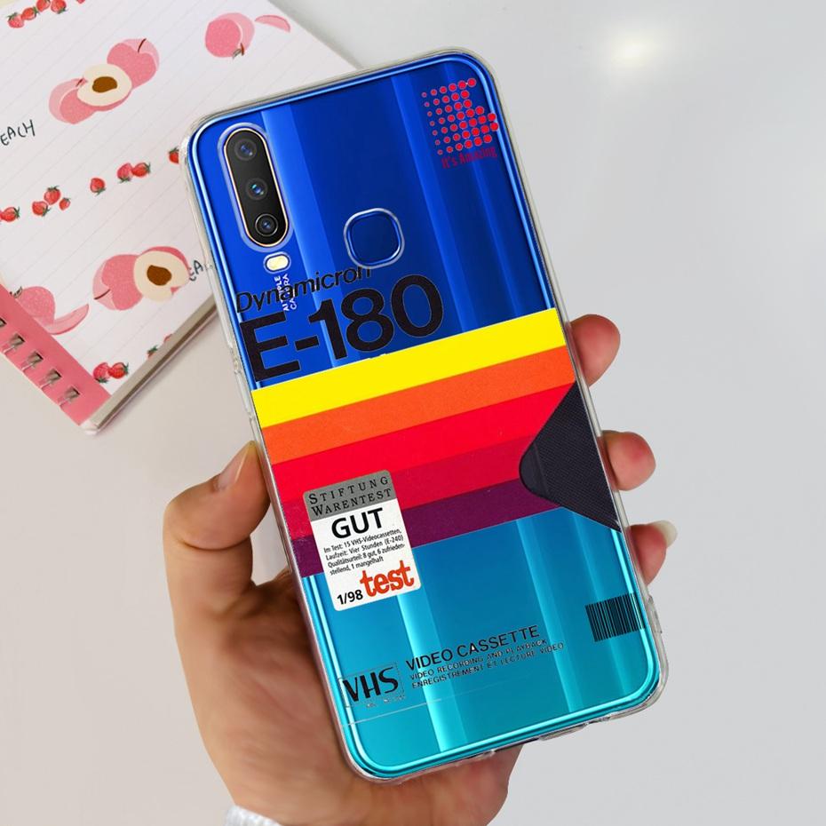 For Vivo Y12 1904 1940 Phone Case Fashion Butterfly Painted Soft Silicone TPU Cover For Vivo Y17 Y15 Y12 1902 1901 Bumper