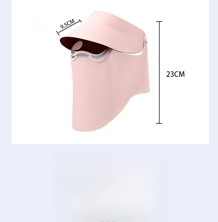 Neck protection magnetic sun protection hat women's sun protection hat outdoor sports sun hat full face sun protection mask