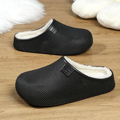 Männer Warme Winter Baumwolle Schuhe Frauen Warme Pelz Hause Hausschuhe EVA Nicht-Slip Plüsch Hausschuhe Indoor Paar Dicke Sohle schuhe Rutschen