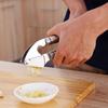Stainless Steel 304 Garlic Press Manual Garlic Crusher Kitchen Garlic Mincer Handheld Garlic Masher with Ergonomic Handles and Easy Cleaning Design