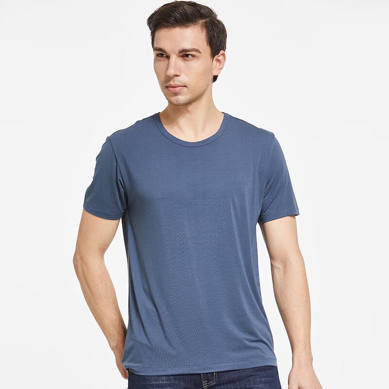 Men's Bamboo Fiber Antibacterial Plus Size Short Sleeve T-Shirt