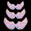 Colorful Angel Feather Wings Costume for Adults and Kids - Perfect for Halloween, Christmas, and Children's Day.